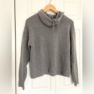 Gray Cowl Neck Sweater